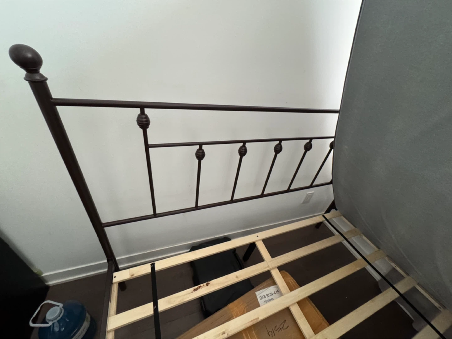 Queen Metal Bed Frame with Mattress - photo 5