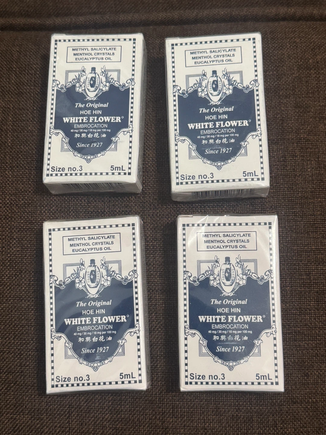 White Flower Emrocation (4 x 5mL) $5.00 each
