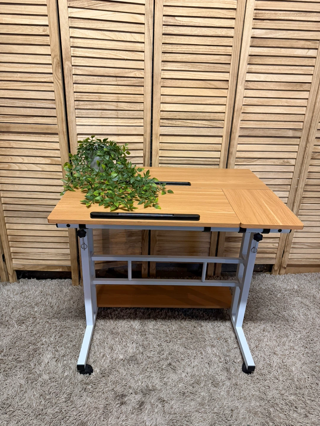 Adjustable Standing Desk with Top Shelf - photo 4