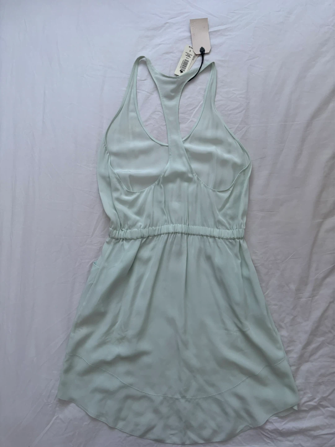 Aritzia Wilfred Babytone 100% Silk Dress - Green Ombre - Size S