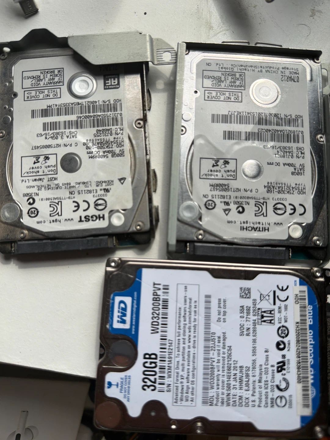 HGST, Hitachi, and Western Digital Hard Drives