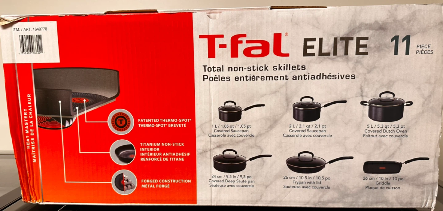T-fal Elite 11-Piece Non-Stick Cookware Set - photo 5