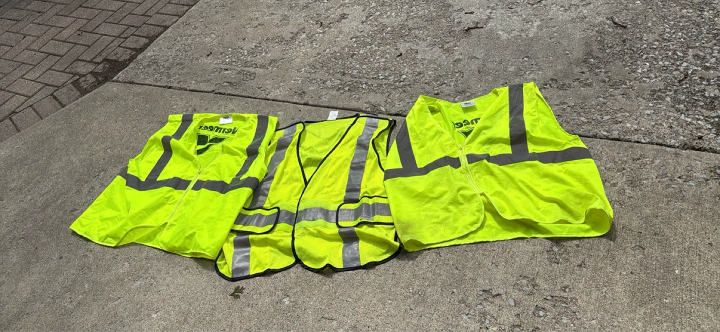 3 Hi-Vis Safety Vests
