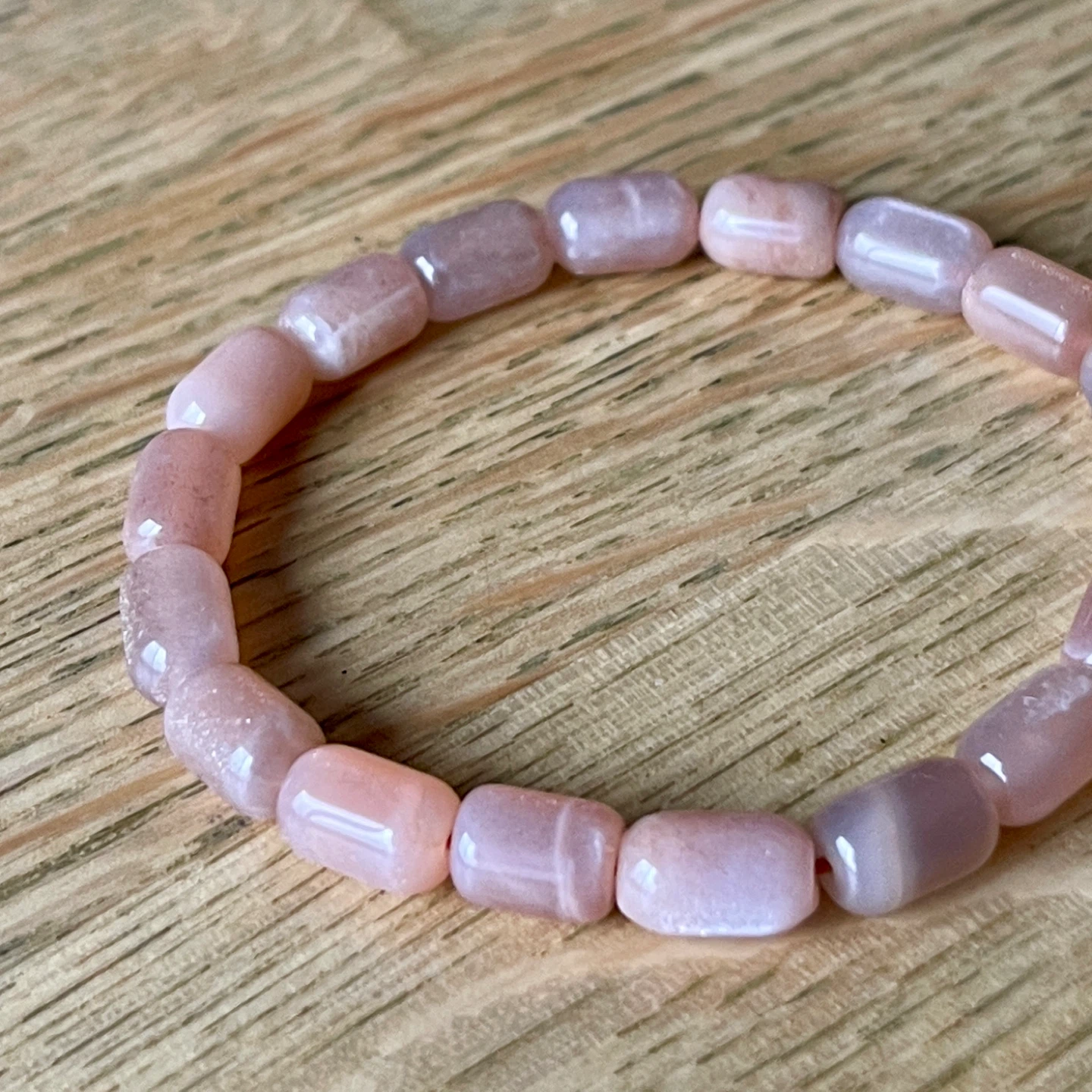 Peach Moonstone bracelet