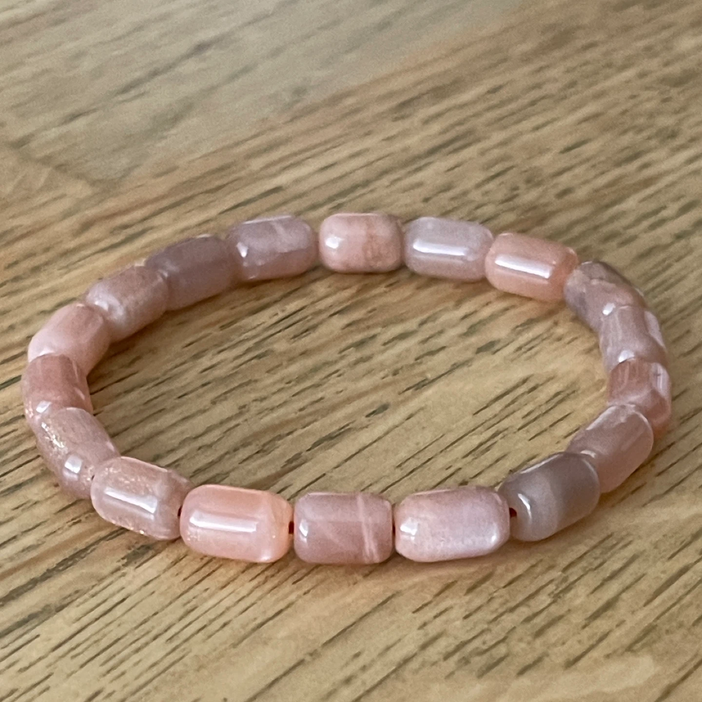 Peach Moonstone bracelet - photo 2