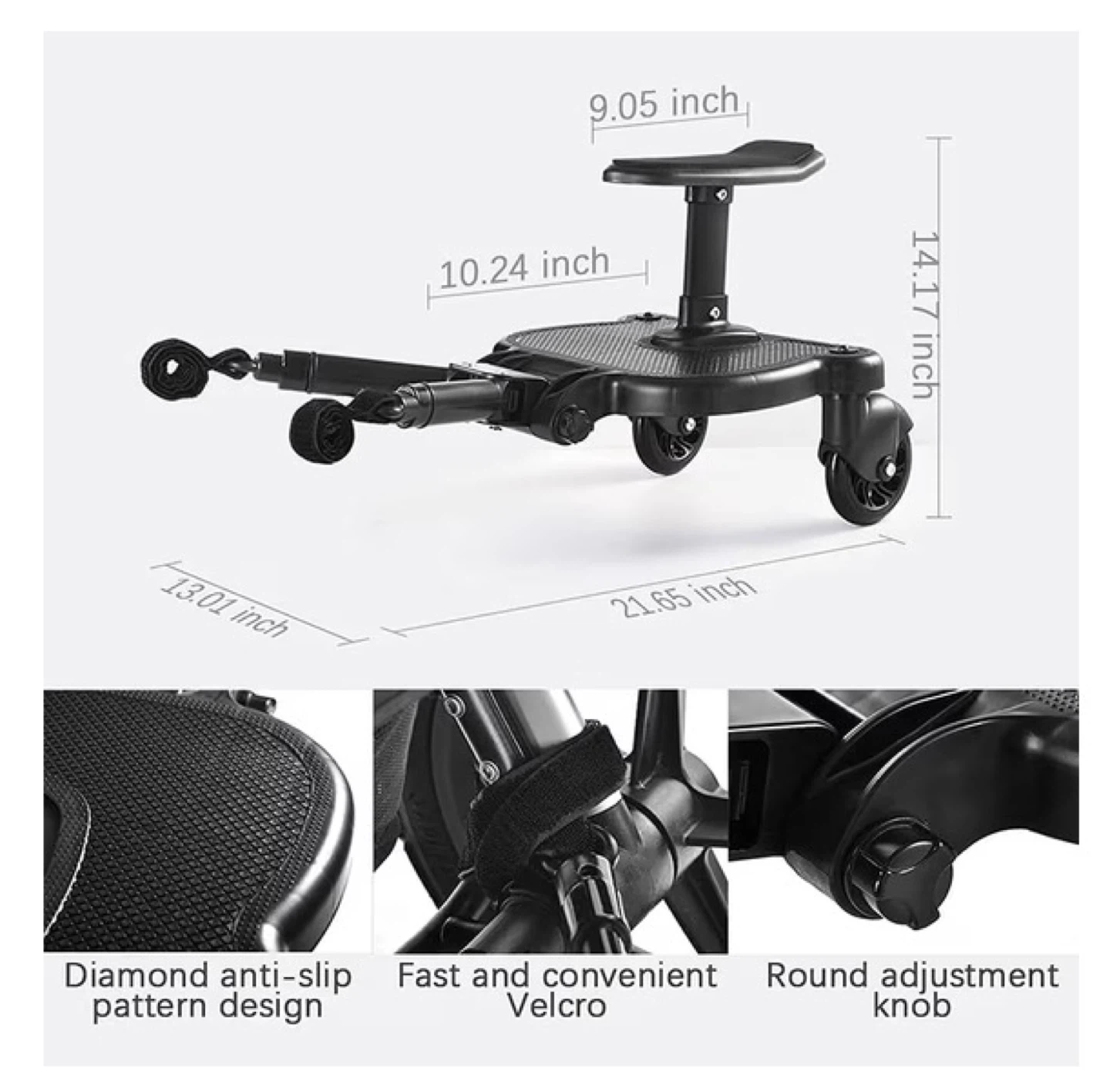 Universal 2-in-1 Stroller Ride Board - photo 5