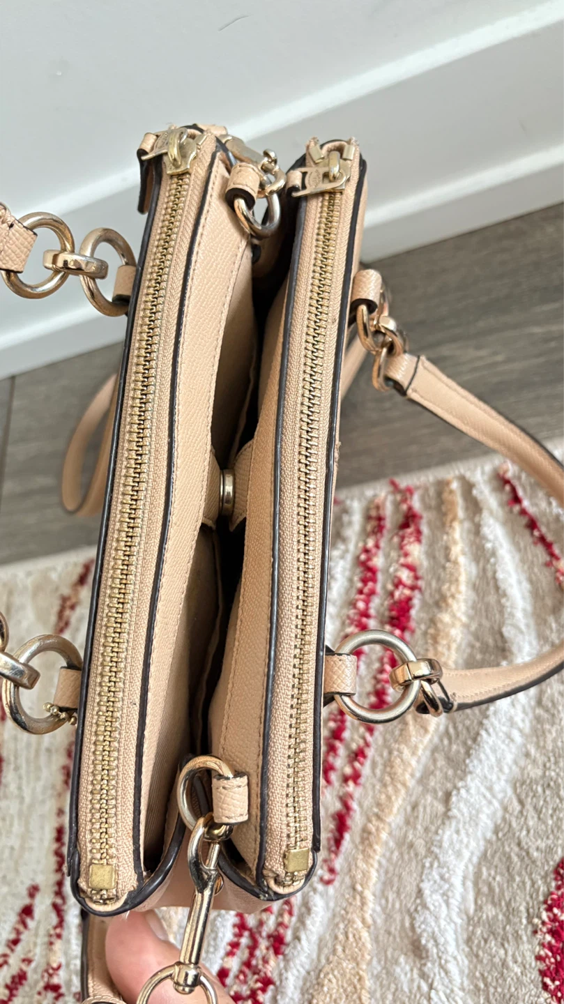 Coach Pebble Leather Satchel Handbag - photo 4