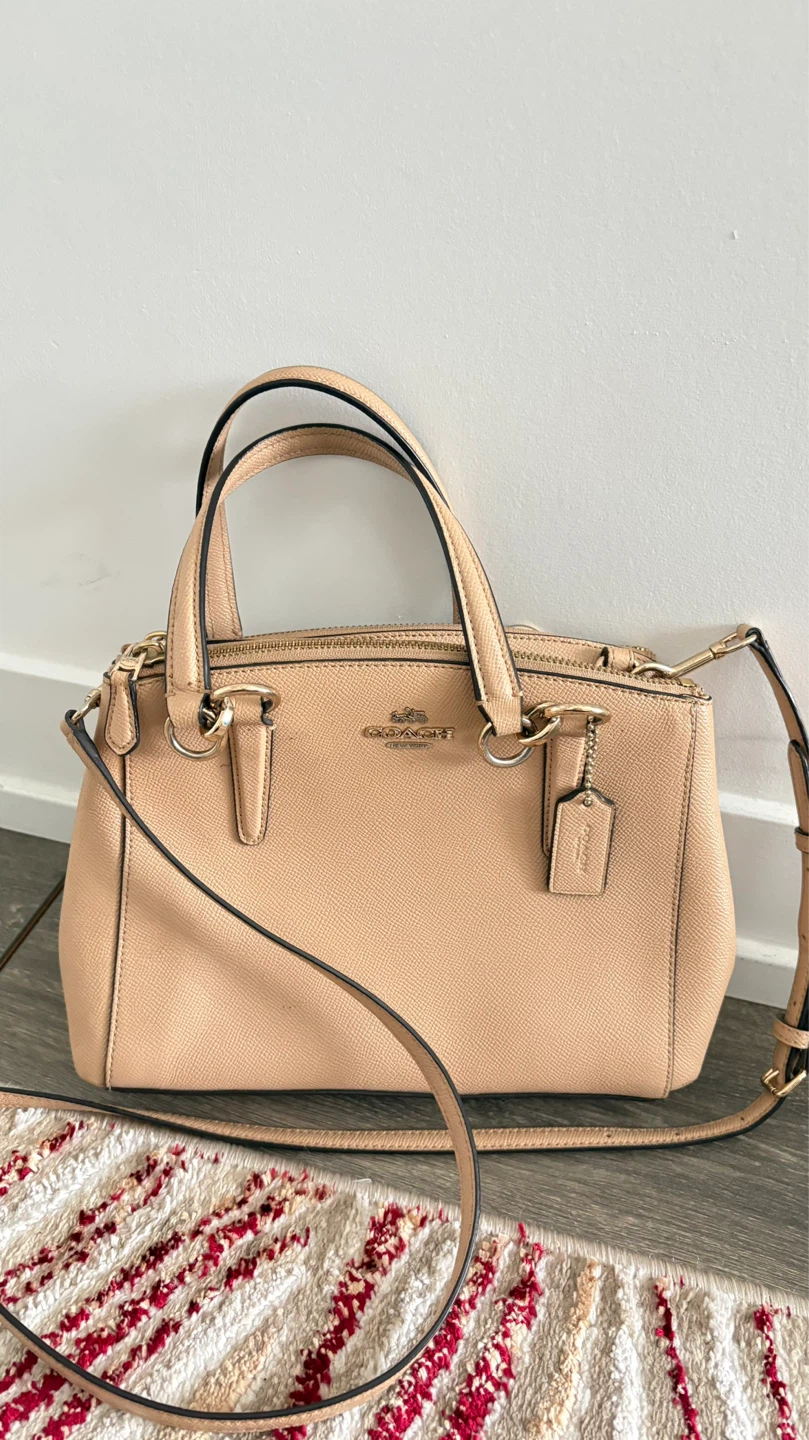 Coach Pebble Leather Satchel Handbag