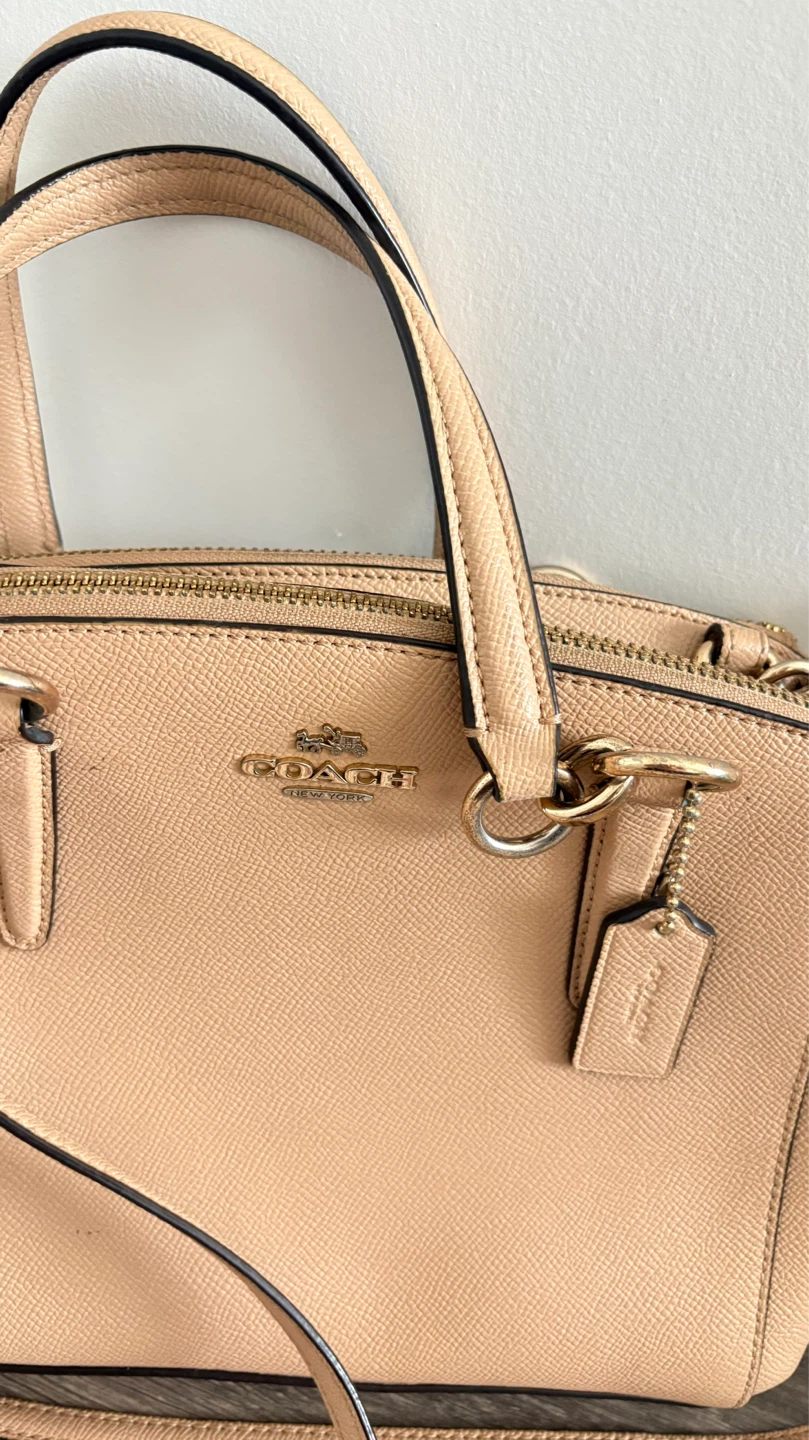 Coach Pebble Leather Satchel Handbag - photo 2