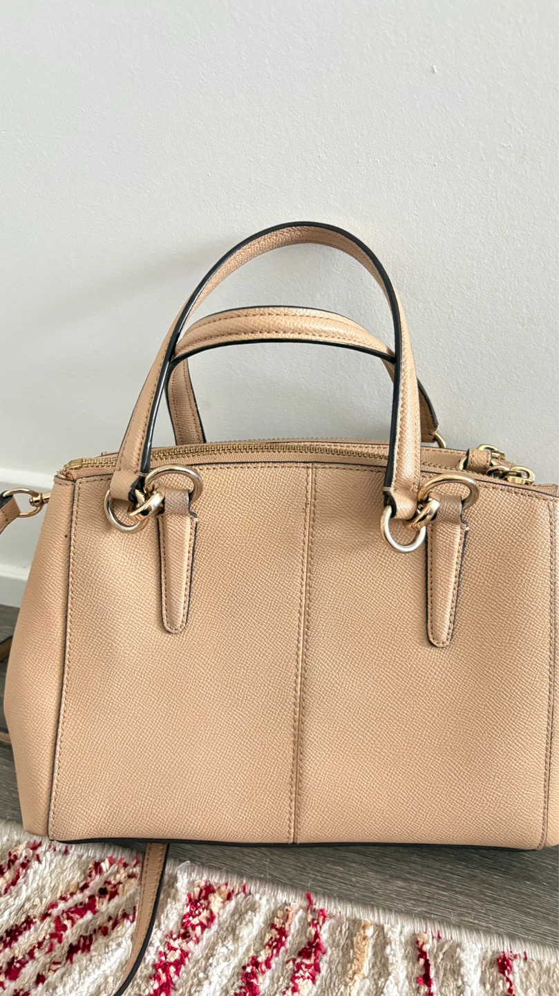 Coach Pebble Leather Satchel Handbag - photo 3