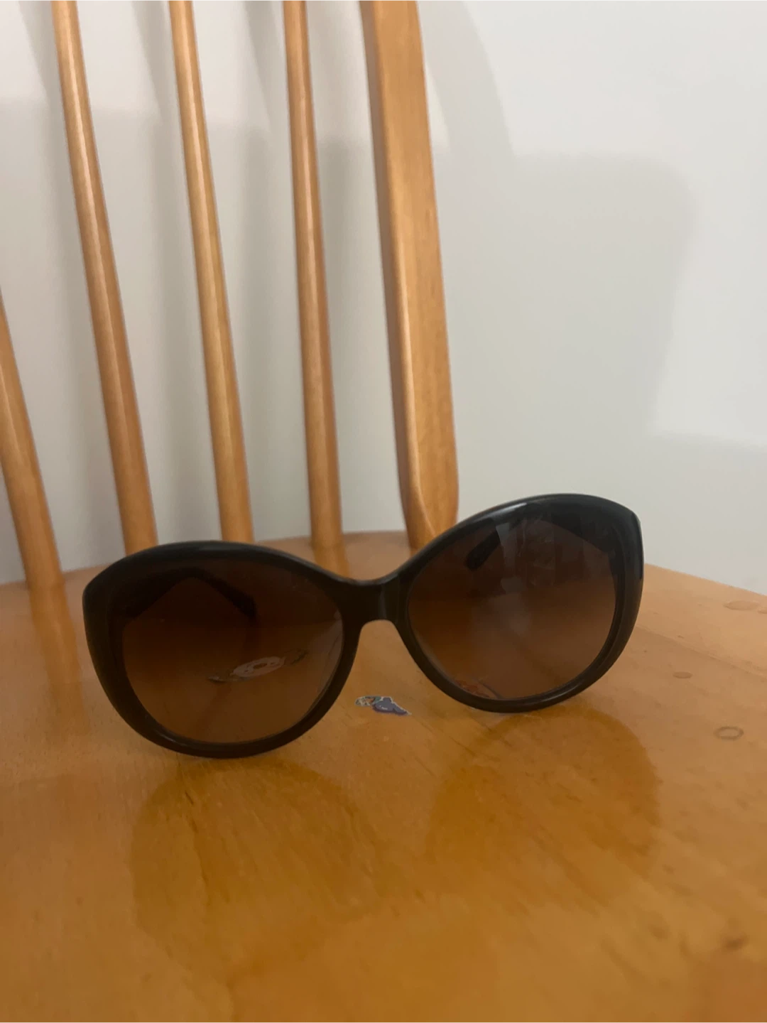 Chunky Cat-Eye Sunglasses - Brown Gradient Lenses - photo 2