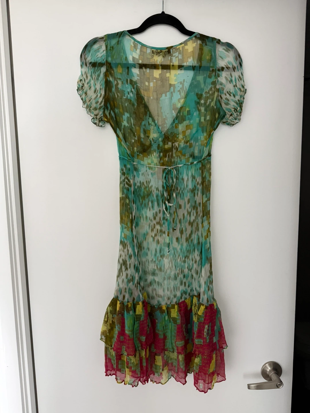 Cute Sheer Ruffled Dress | Size XS / EU34 - photo 5