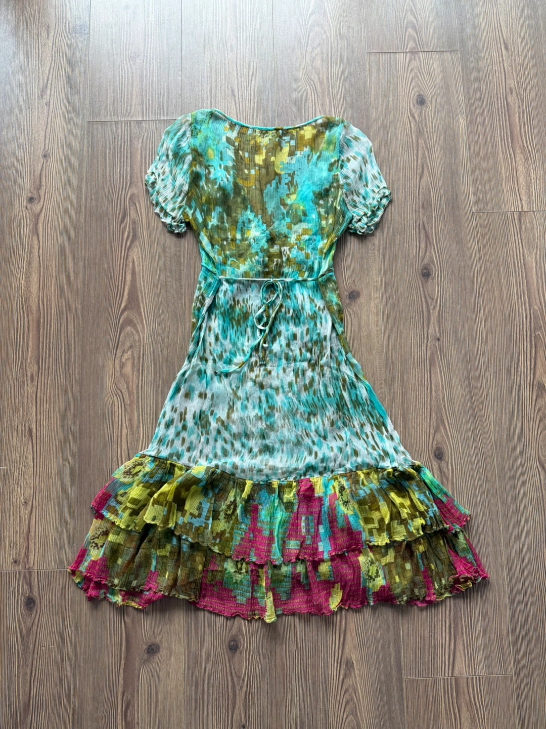 Cute Sheer Ruffled Dress | Size XS / EU34 - photo 2