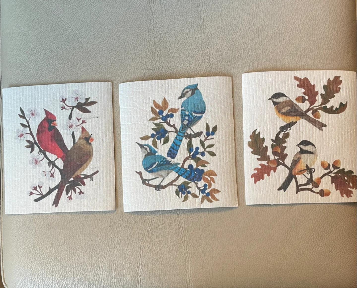 Swedish Dishcloths - Set of 3 Birds NEW