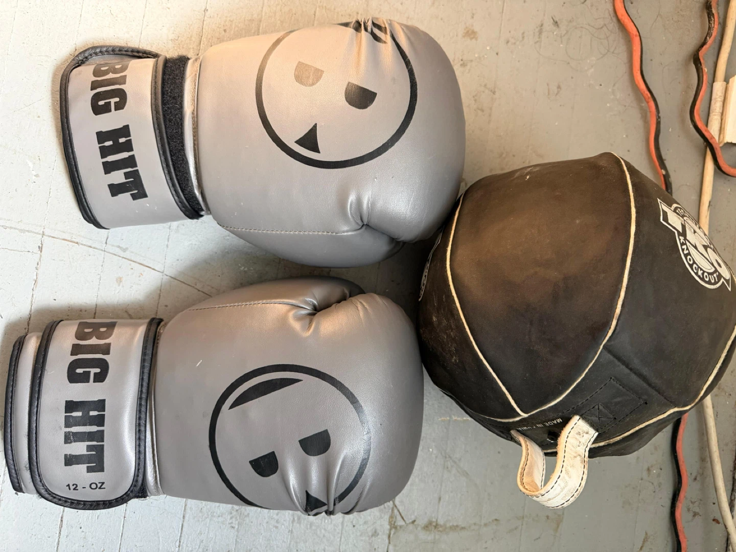 Big Hit Boxing Gloves and Speed Bag
