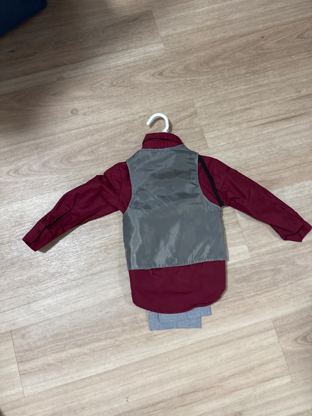 Kenneth Cole Kids Boys Burgundy & Grey Suit Set - Size 2T 🌳 - photo 2