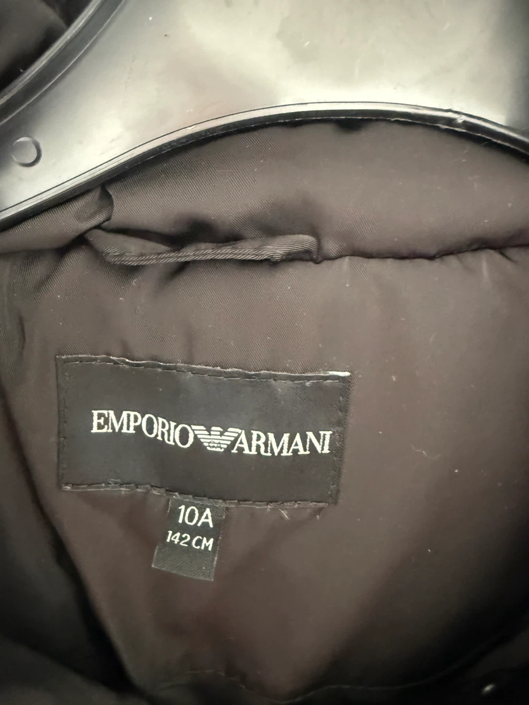 Kids size 10A Emporio Armani Black Puffer - photo 2