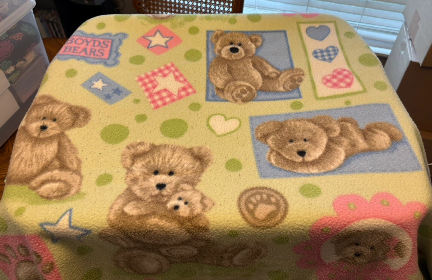 ✨✨Handmade Boyds Bears Fleece Blanket - photo 2