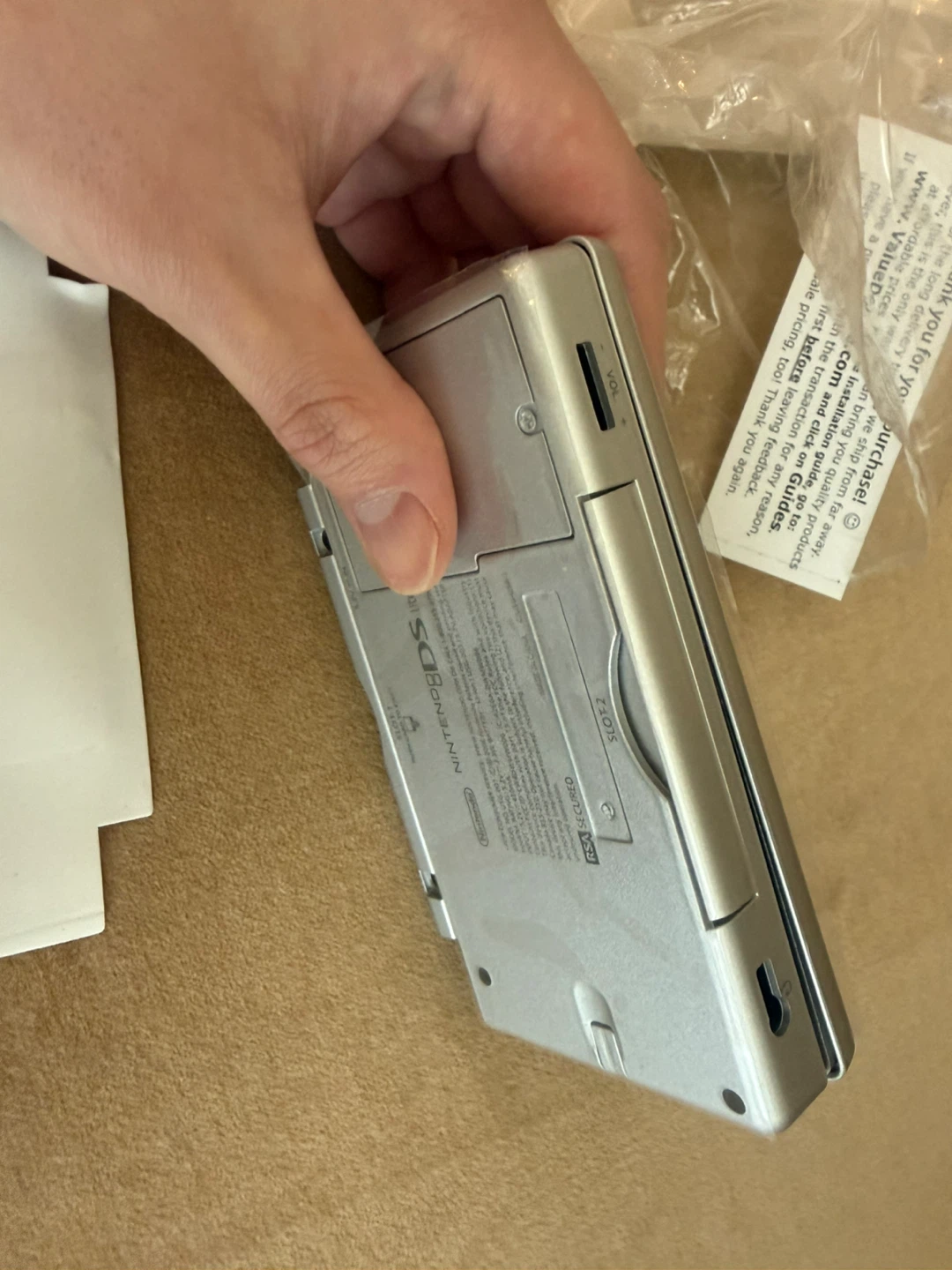 Nintendo DS Lite Full Replacement Shell Case Silver - photo 2