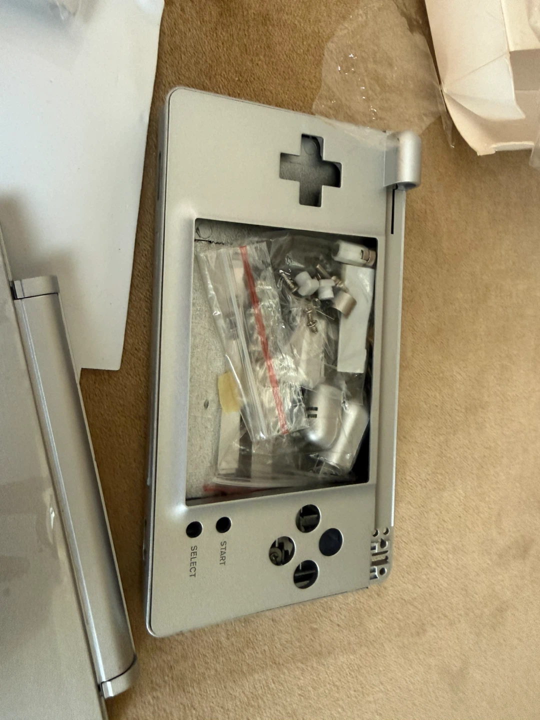 Nintendo DS Lite Full Replacement Shell Case Silver - photo 4