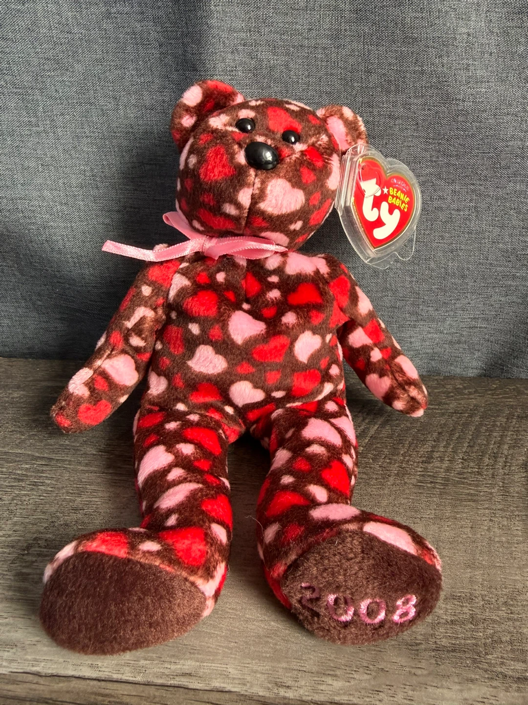 Ty Beanie Baby Hearts-A-Plenty Bear