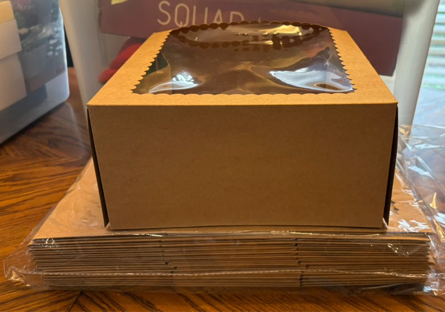 ✨✨Kraft Paper Cake Boxes With Window