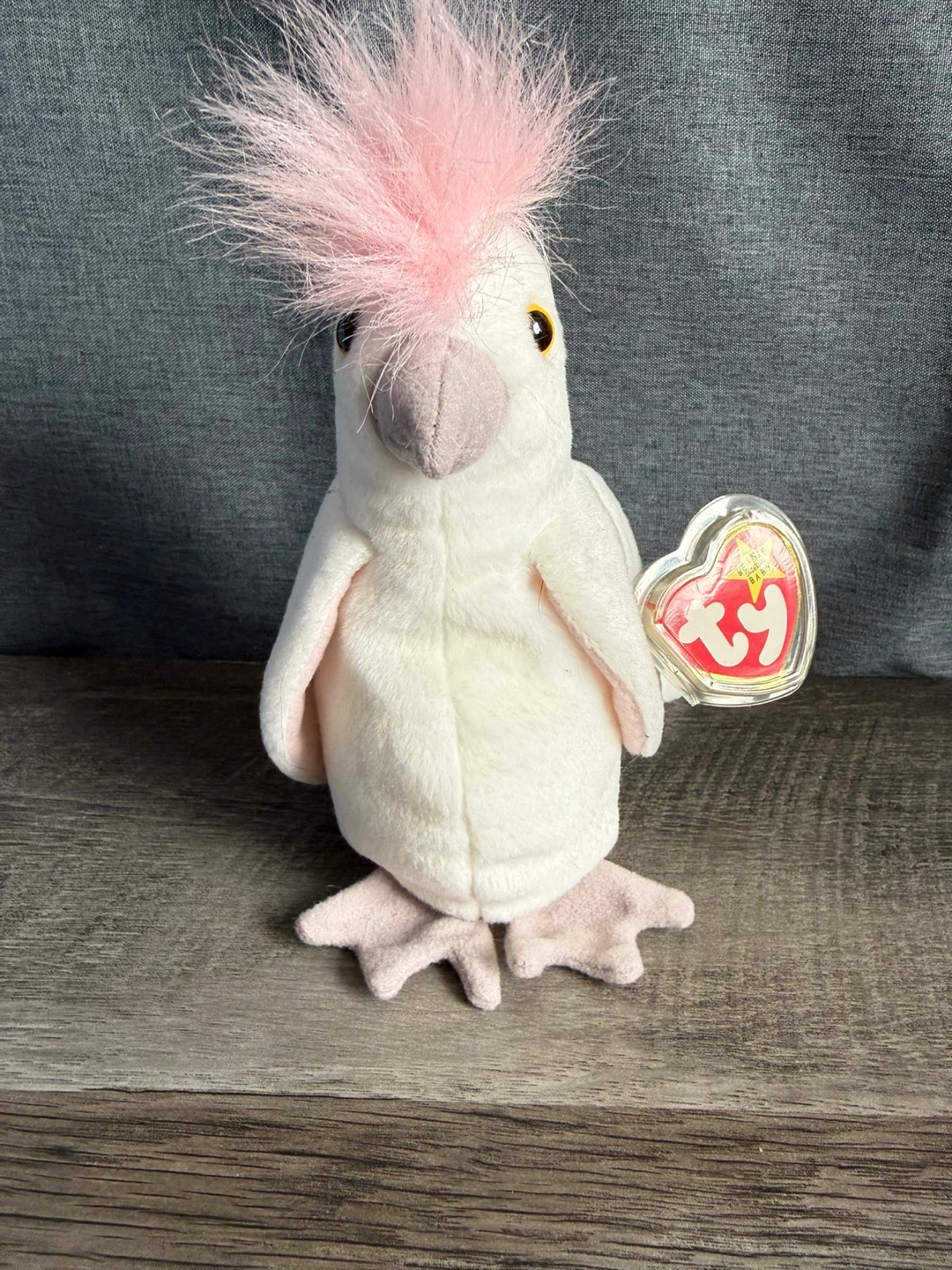 Ty Beanie Babies "KuKu" Cockatoo Plush