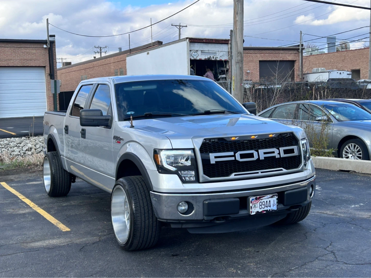 Silver Ford F-150 Pickup Truck