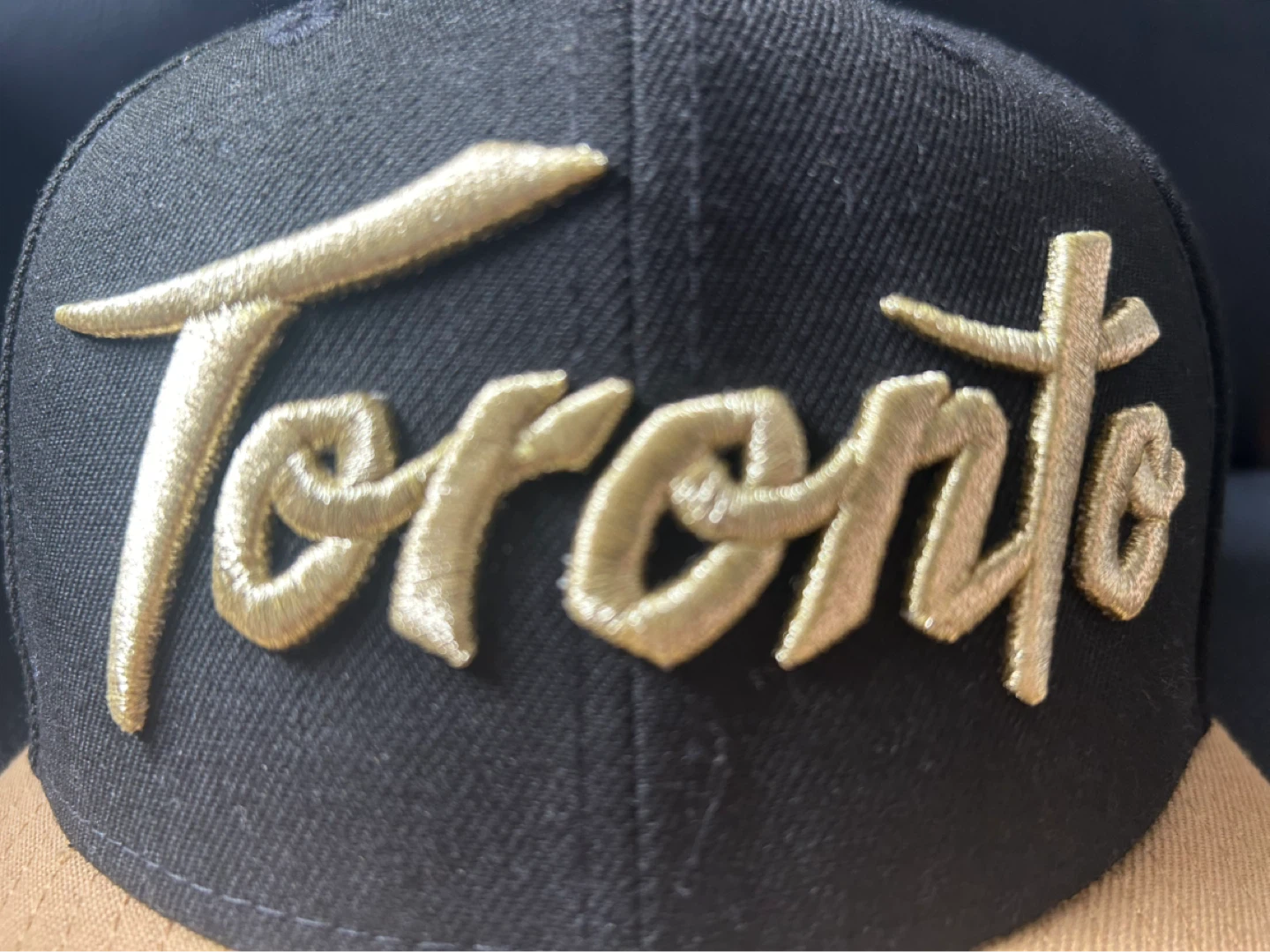 New Era Toronto 9FIFTY Snapback black and gold Hat - photo 4