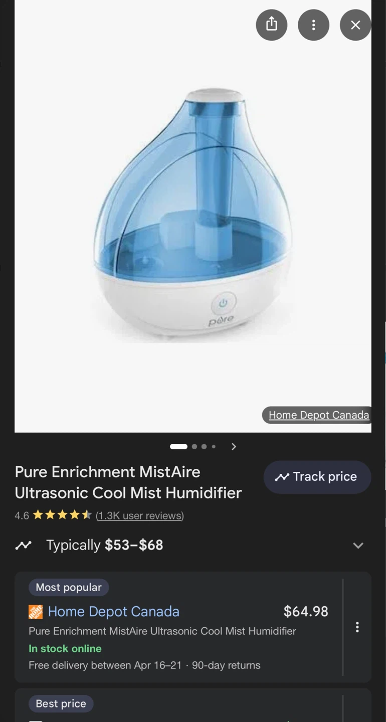 Pure Enrichment MistAire Ultrasonic Cool Mist Humidifier - photo 2