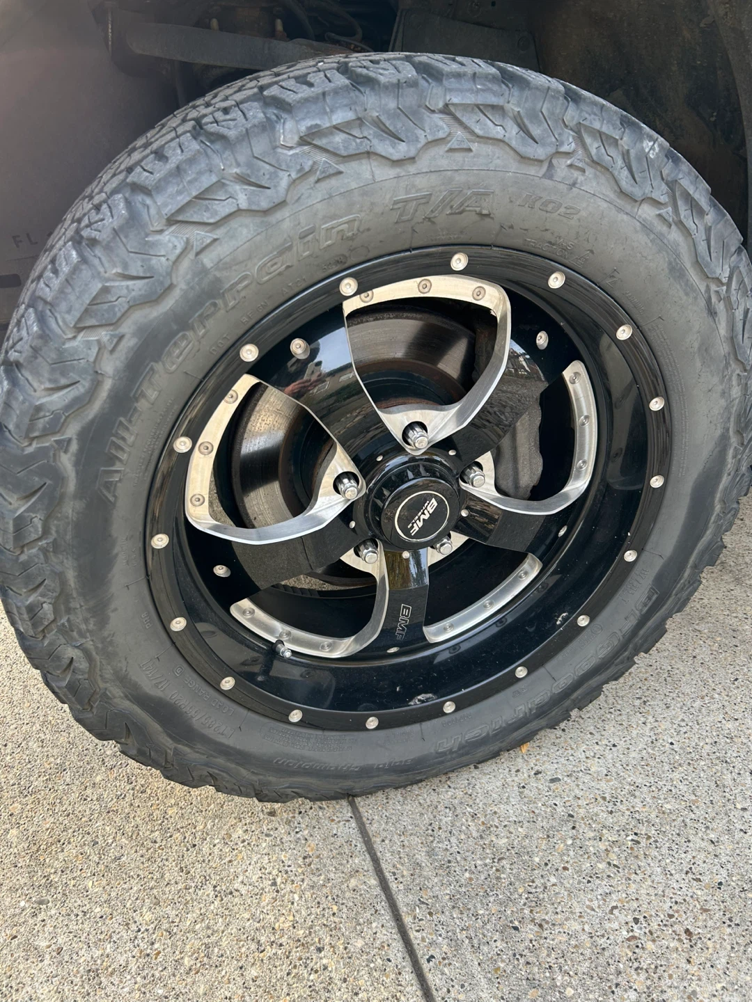 BMF Rims with BFGoodrich All-Terrain T/A KO2 Tires LT285/65R20