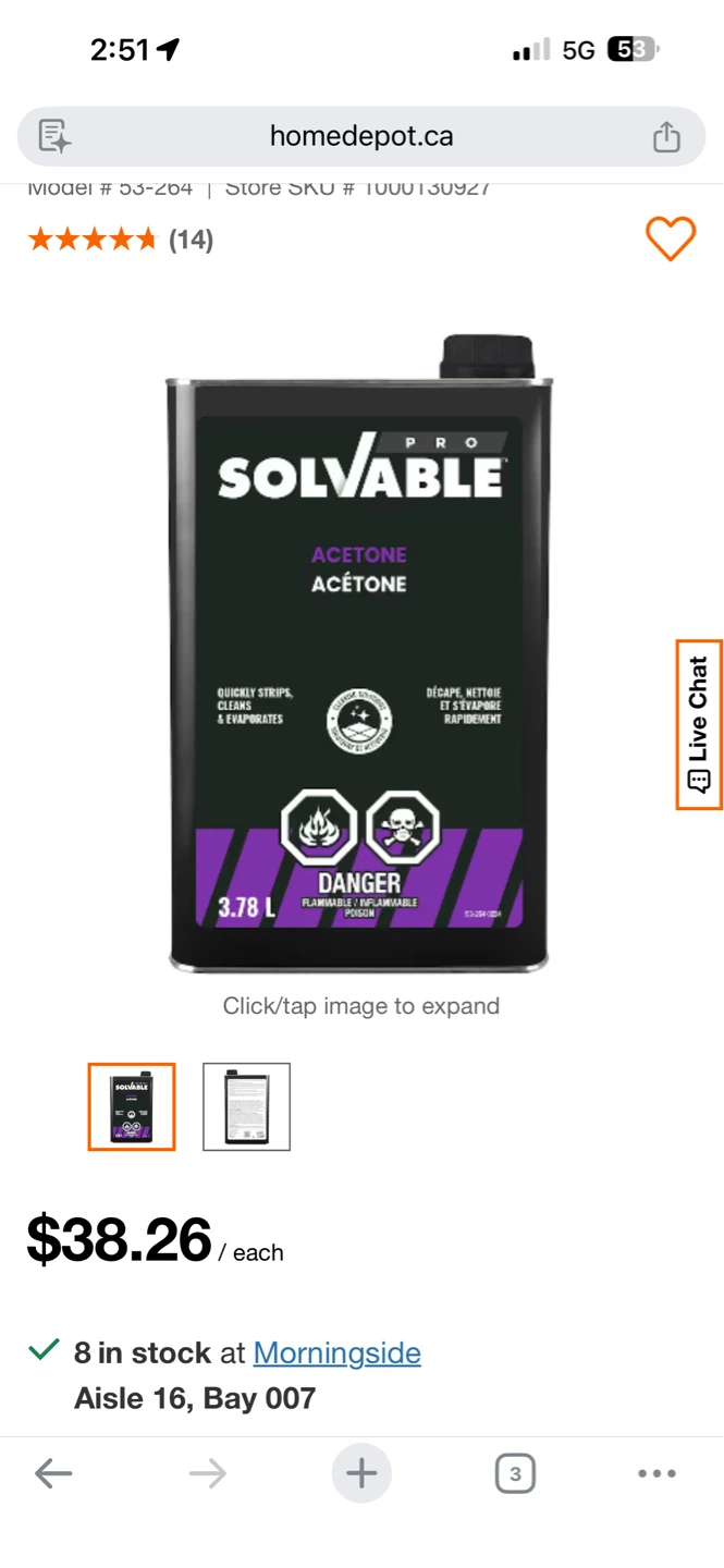 Solvable Pro Acetone 3.78 L - photo 3