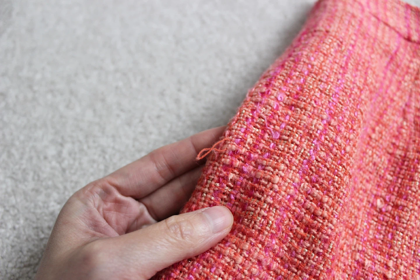 J.Crew Coral Tweed Pencil Skirt - 4 - photo 3