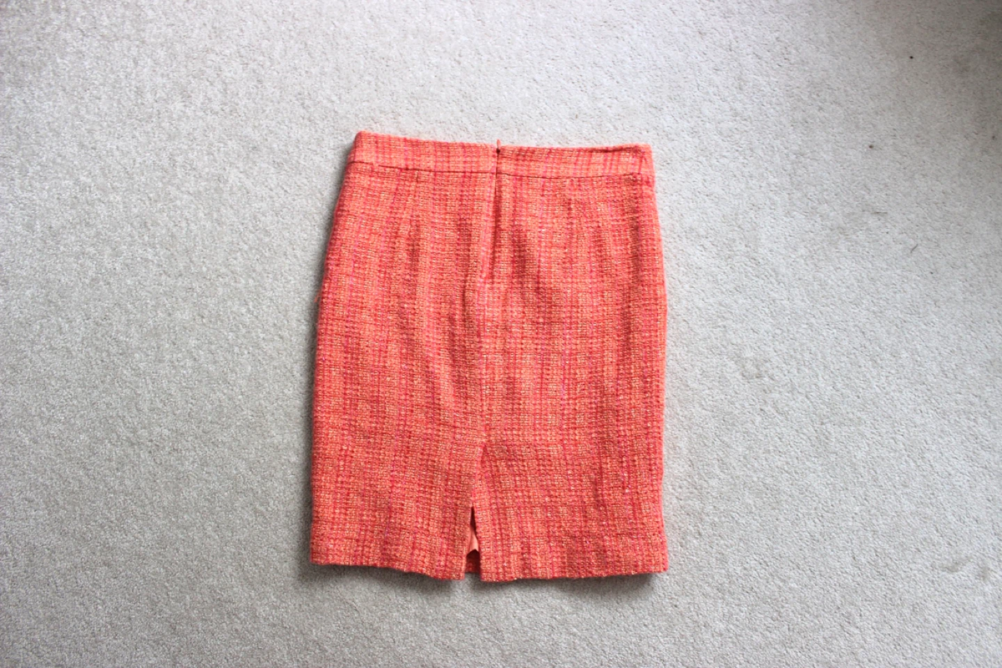 J.Crew Coral Tweed Pencil Skirt - 4 - photo 2