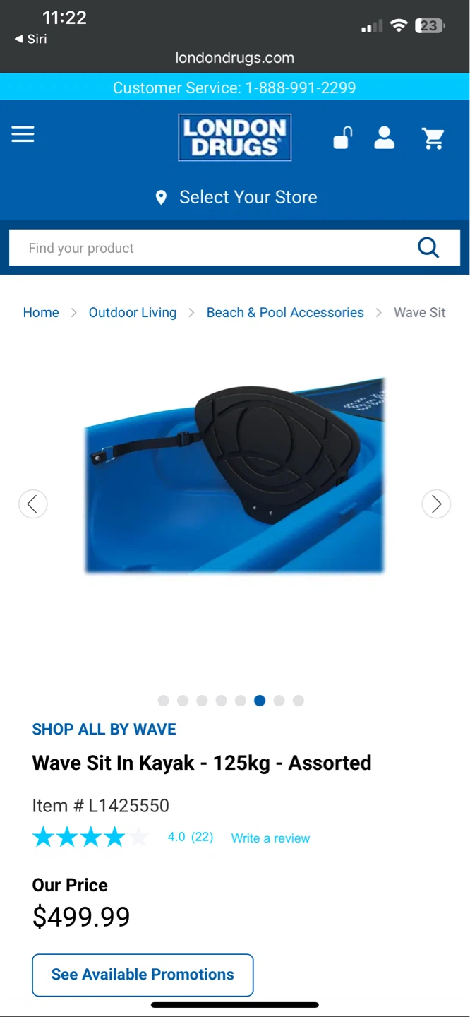 Wave Sit-In Kayak - SF-1004 - Blue - photo 5
