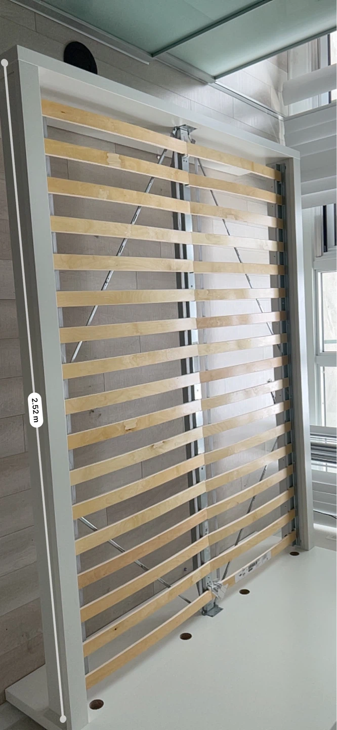 White Bed Frame with Slats - photo 3
