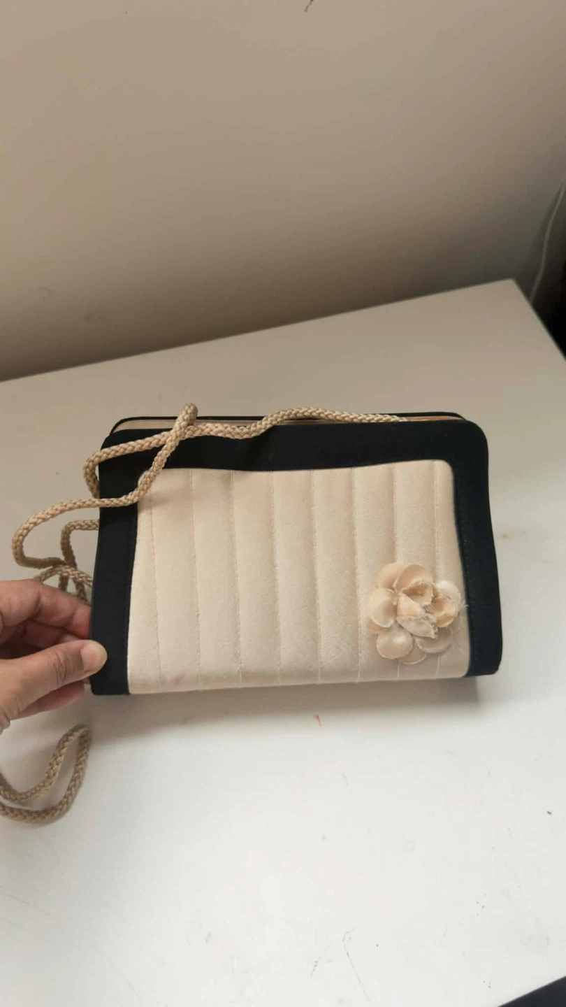 Bijoux Terner Gold And Black Shoulder Bag/Handbag