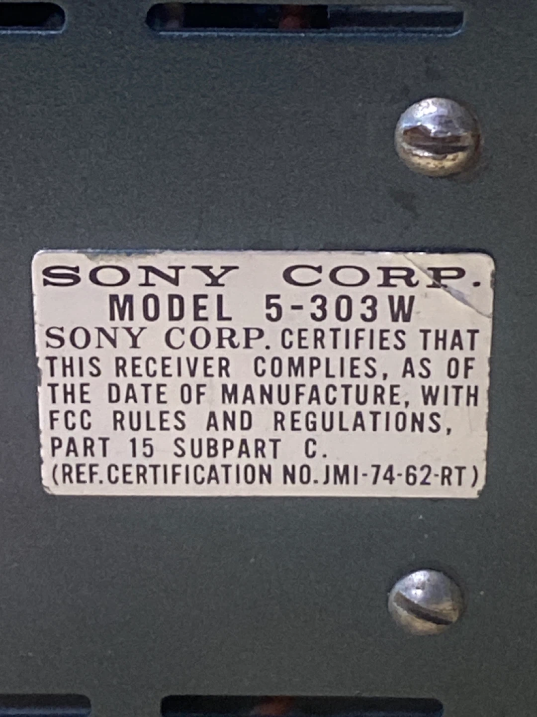 VINTAGE - Sony 5-303W Transistor Television Receiver - photo 5