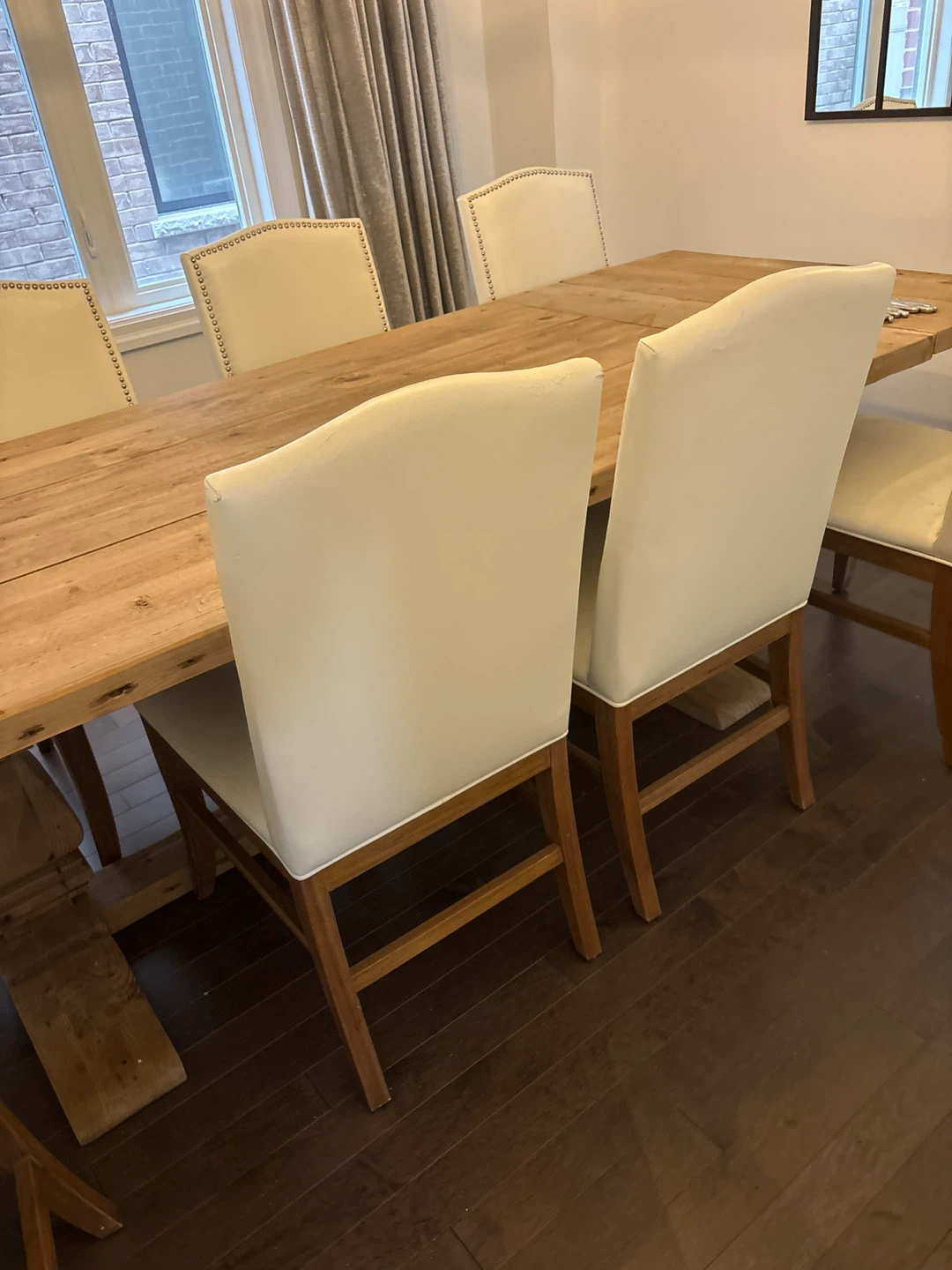 Cream Upholstered Dining Chair - photo 3
