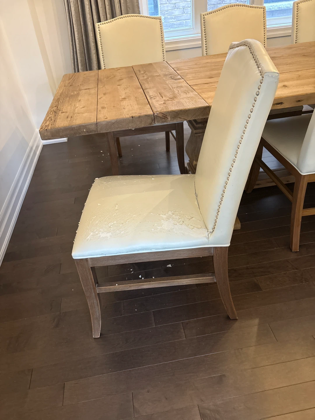 Cream Upholstered Dining Chair - photo 2