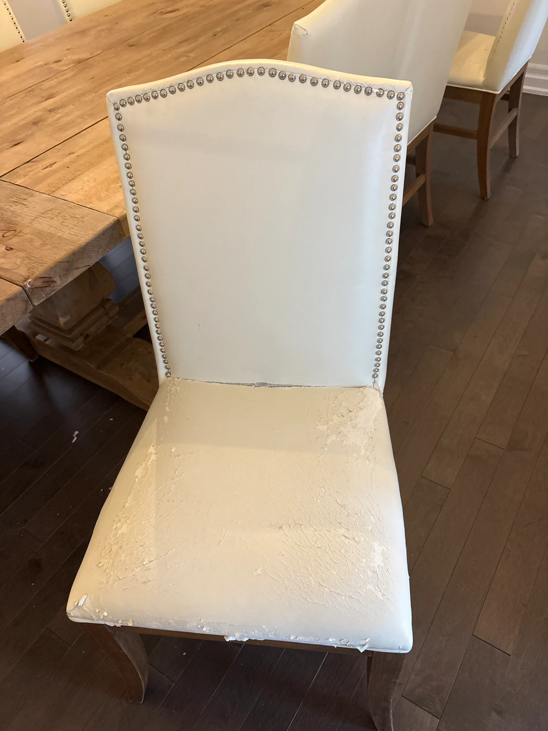 Cream Upholstered Dining Chair