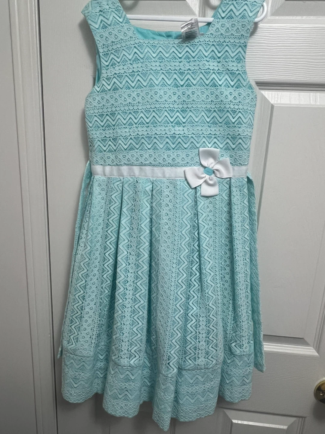 Jona Michelle Size 12 Aqua Lace Dress - photo 2