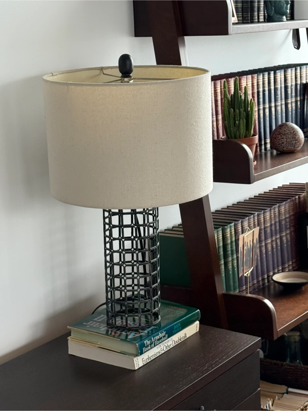 Table Lamp with Cylindrical Cage Base - photo 2