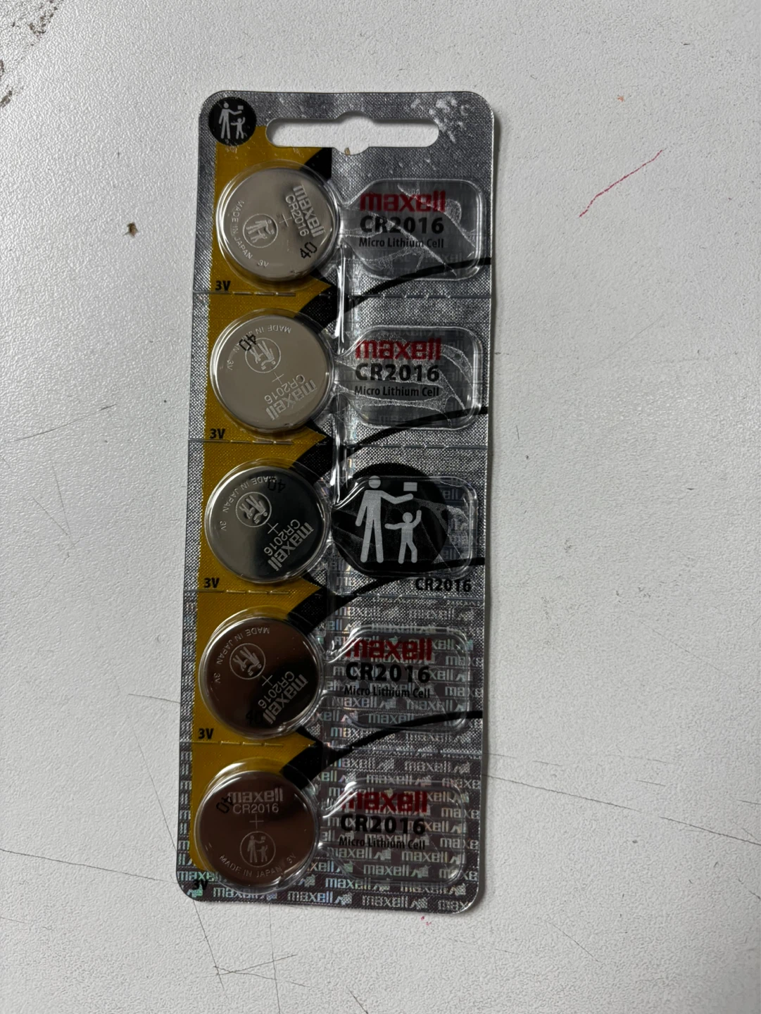 Maxell CR2016 3V Lithium Coin Batteries (5 Pack)