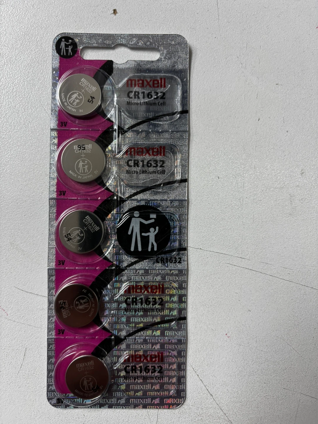 Maxell CR1632 Micro Lithium Cell Batteries (5 Pack)