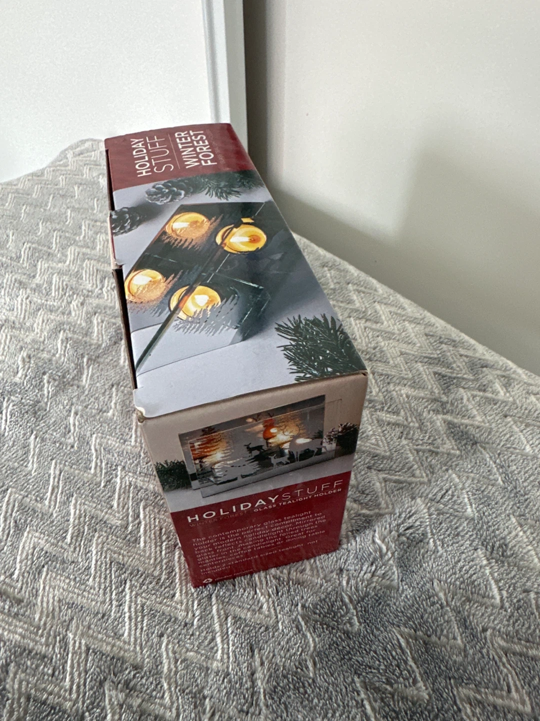 Holiday Stuff Winter Forest Glass Tealight Holder - photo 4