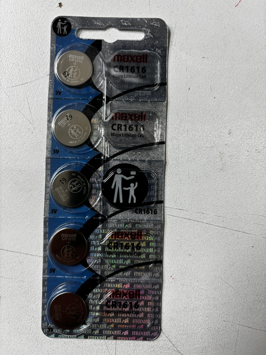 Maxell CR1616 Lithium Coin Batteries - 5 Pack