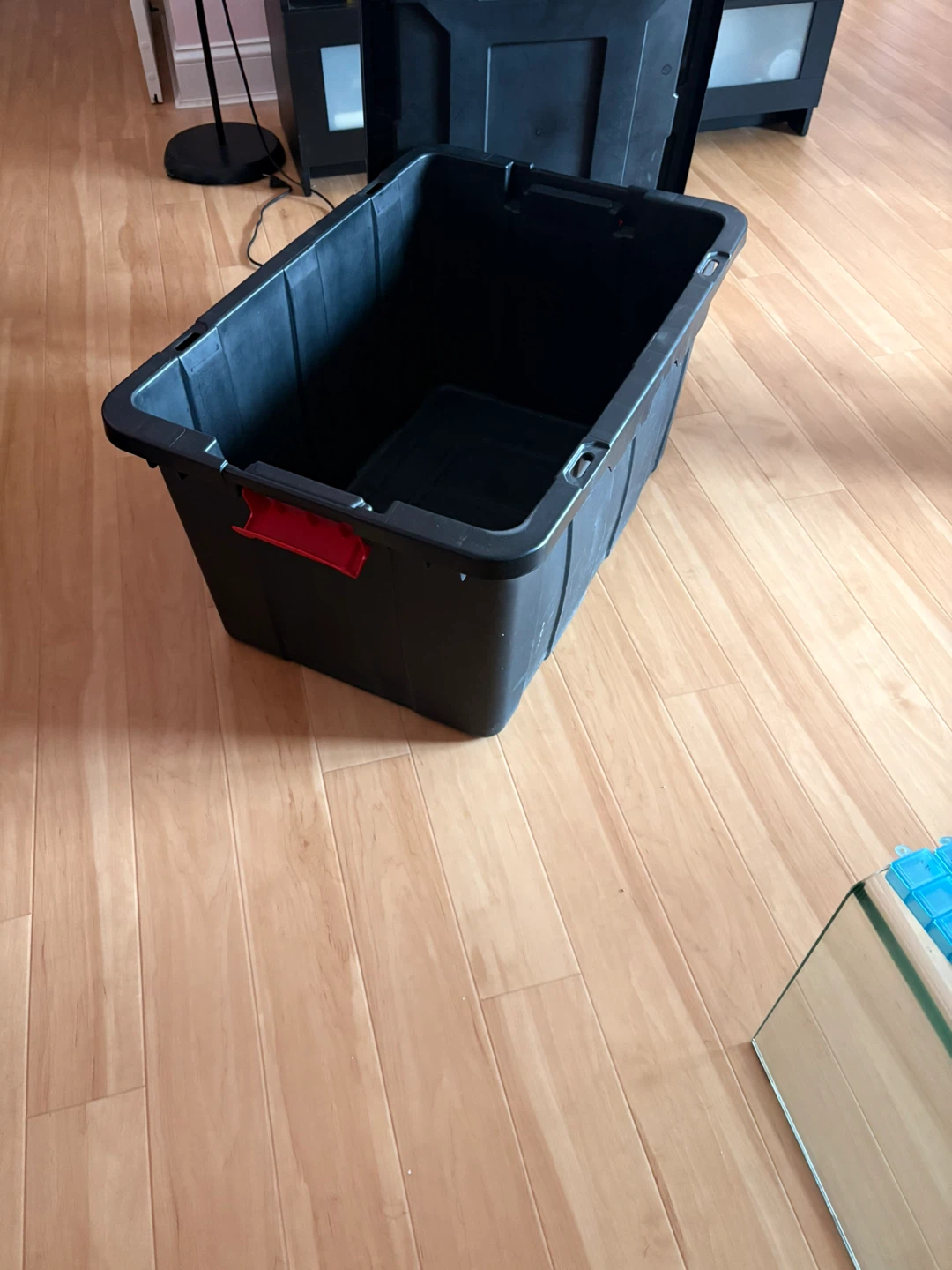 Black Storage Tote with Lid - photo 3