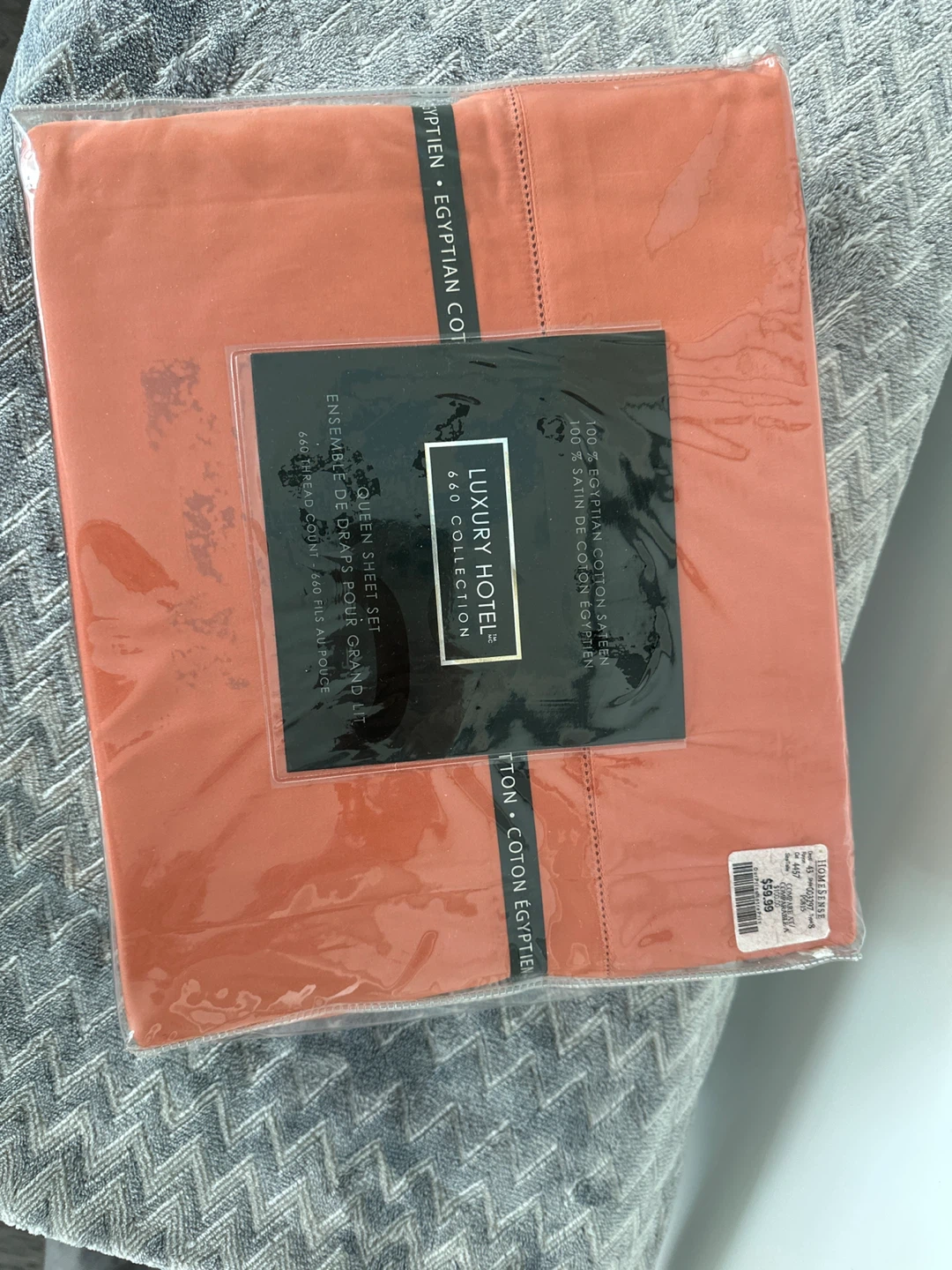 Luxury Hotels100% Egyptian Cotton Queen Sheets - Coral