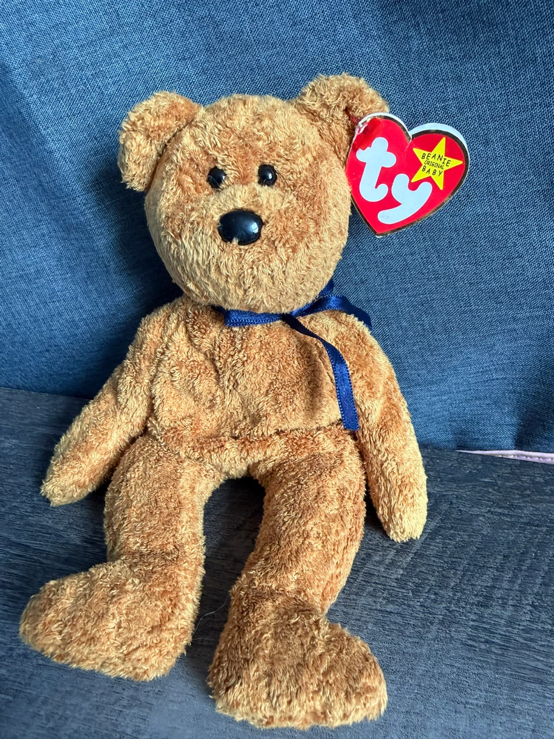 Ty Beanie Baby Fuzz Bear Plush Toy